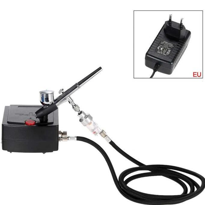 Sale Set Spraygun Cat Airbrush Mini Dengan Kompresor Elektrik 25Psi
