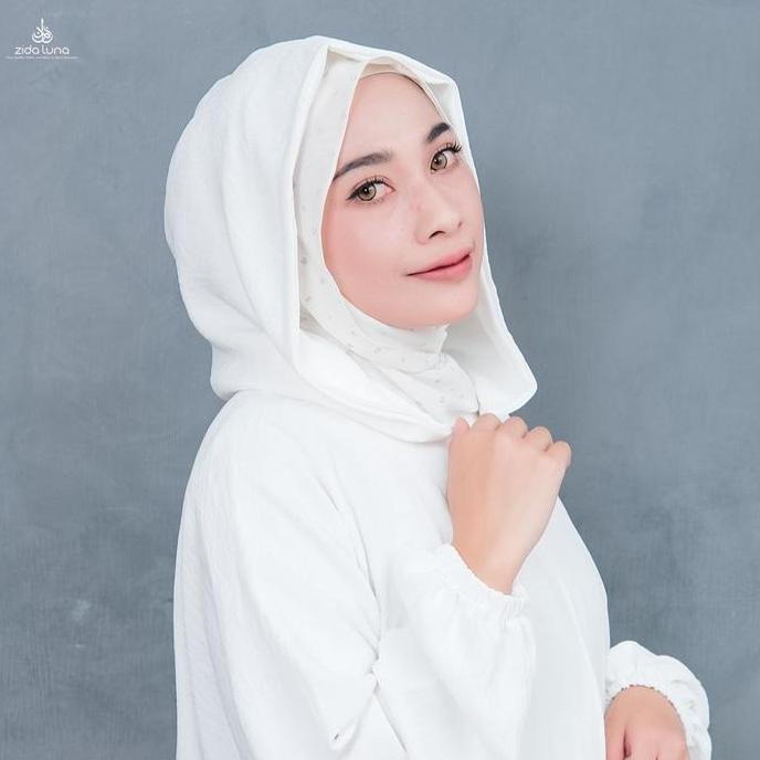 Terpopuler- Zida Luna Mecca Set Hoodie Sporty & Celana Sirwal Panjang Bahan Crinkle Premium Hitam Se