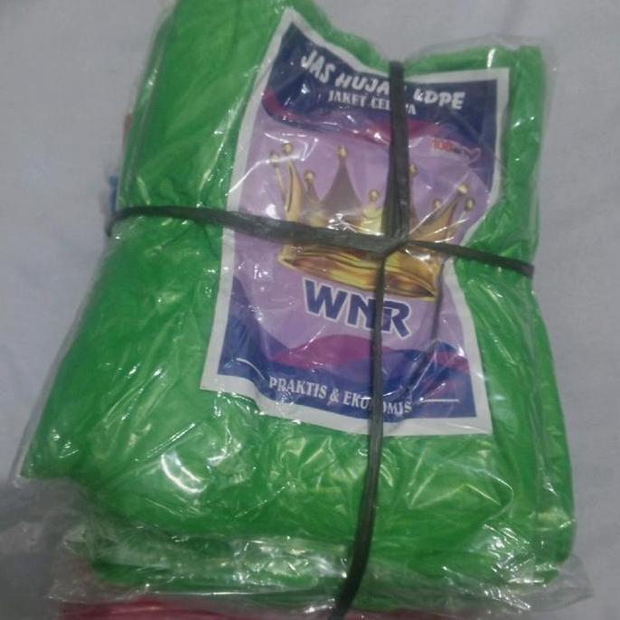 Kidall- 12Pcs Jas Plastik Stelan Atas+Bawah Jas Ujan Urgent Harga Perlusin Bisa Jual Lagi