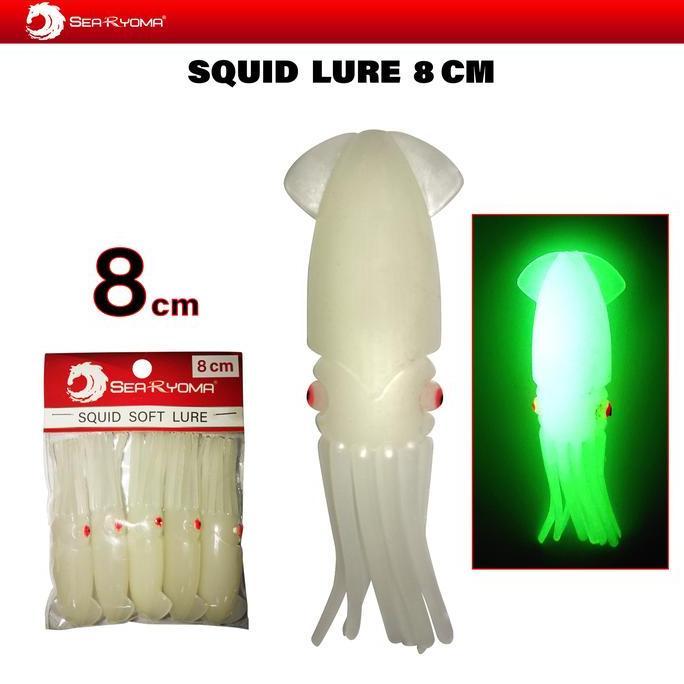 Fhistik- Searyoma Gid Mini Squid Soft Lure / Bait - Cumi Karet - Umpan Layur