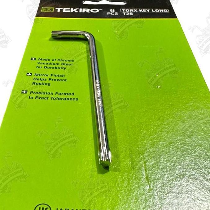 Alatlengkap- Tekiro Kunci L Bintang T 25 Panjang T25 Tekiro Untuk Buka Body Vario Satuan Original