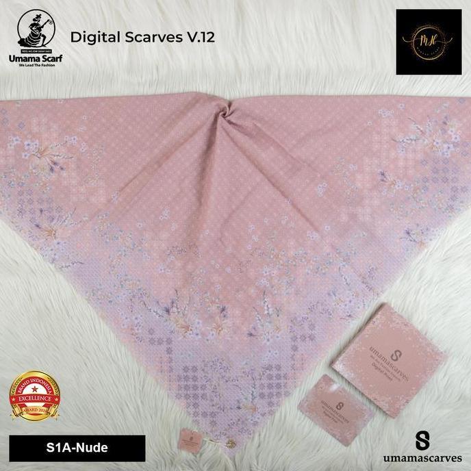 Terpopuler- Umama Box Motif Logo S Terbaru Umama Scarves Jilbab/Kerudung Ukuran 110X110