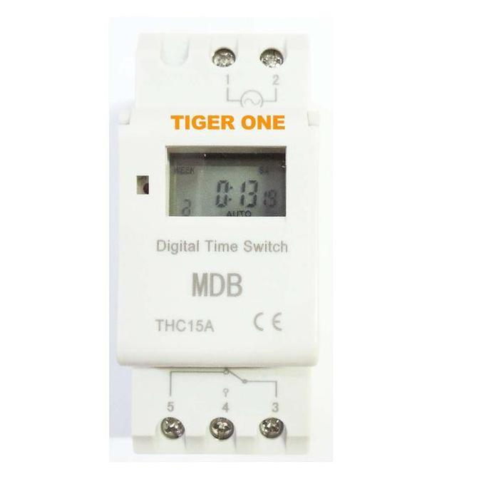 Lansungkirim- Mcb Timer Digital, Timer Switch Thc15A, Panel Lampu Listrik Otomatis
