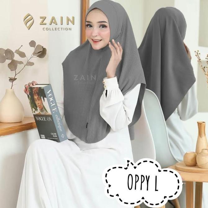 Terpopuler- Zain - Hijab Oppy Plisket L Best Seller  Kerudung  Bergo Instan  Nyaman Muslim Instan