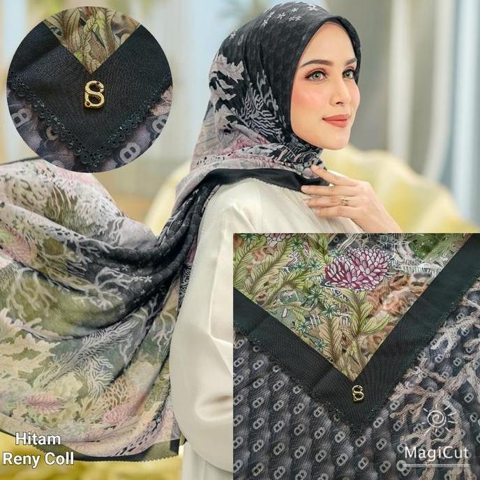 Terpopuler- Lc Ttk 3 Mirror /Little Mermaid 2.0 Series Hijab Semi Ori Button Scarves/ Real Pic Sampi