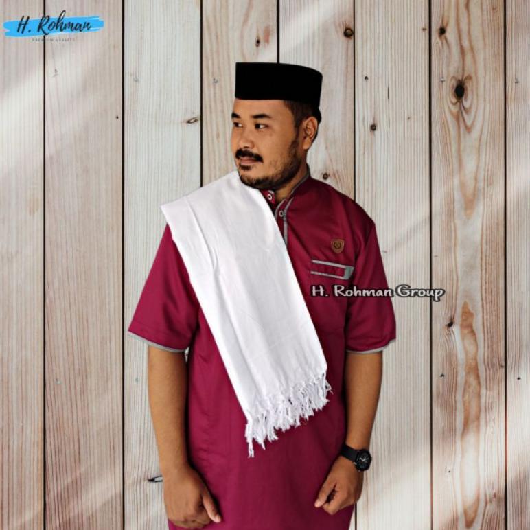 SORBAN KASHMIRI SORBAN AR RIDA SOLO PUTIH POLOS SORBAN HABIB/POLOS SERBAN FASHION PRIA PERLENGKAPAN 