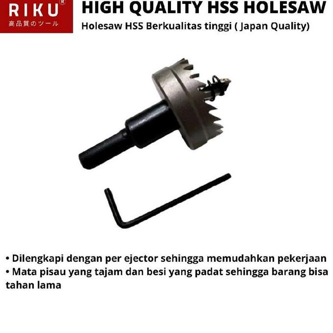 Holesaw / Hole Saw HSS Riku Mata Bor Besi 40 mm mili