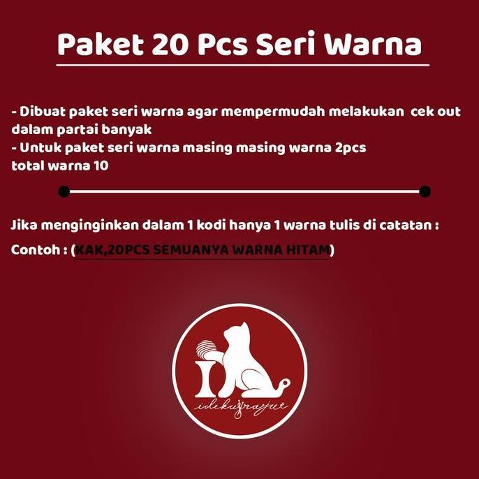 Terpopuler- Ciput Rajut Inner Bandana Salur 2 Warna (1-Kodi)