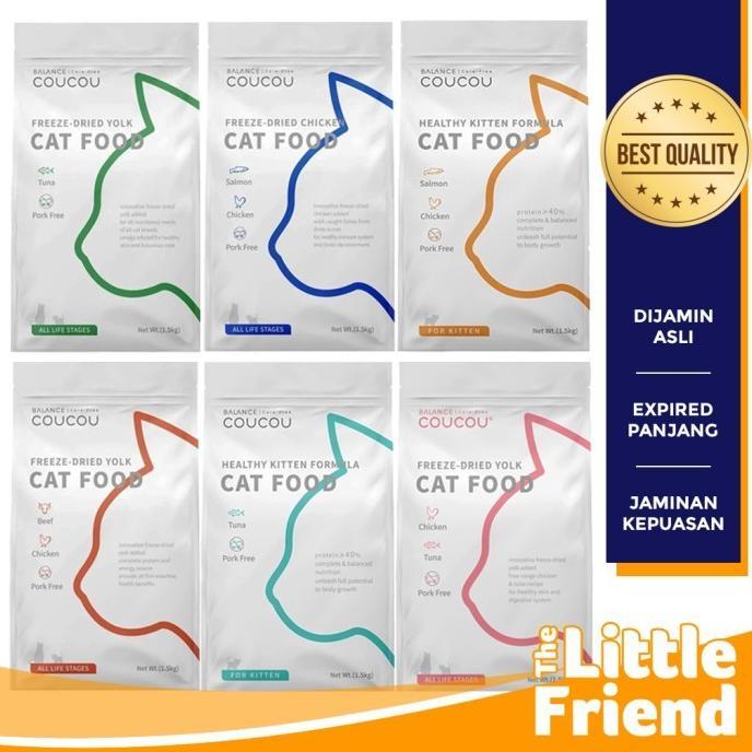 Coucou Cat Food Dry Makanan Kucing Kering Kitten & All Life Stages
