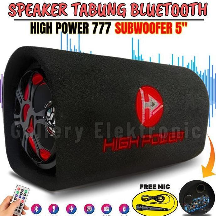 BISA COD Speaker Aktif High Power 777 Bluetooth Radio | Speaker Tabung Bluetooth 5 Inch Bisa Di Samb