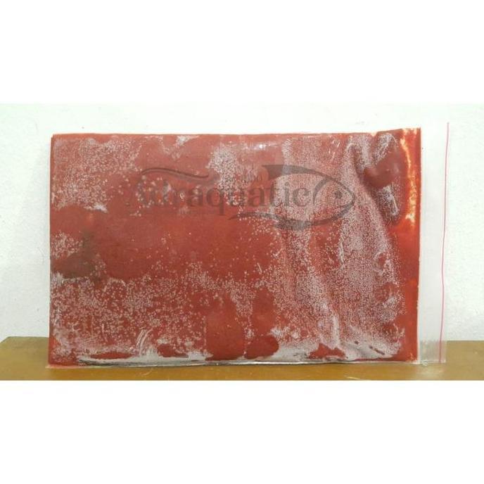 Blebeb- Burger Discus Louhan Beku Merah Growth Polos Pakan Makanan Ikan