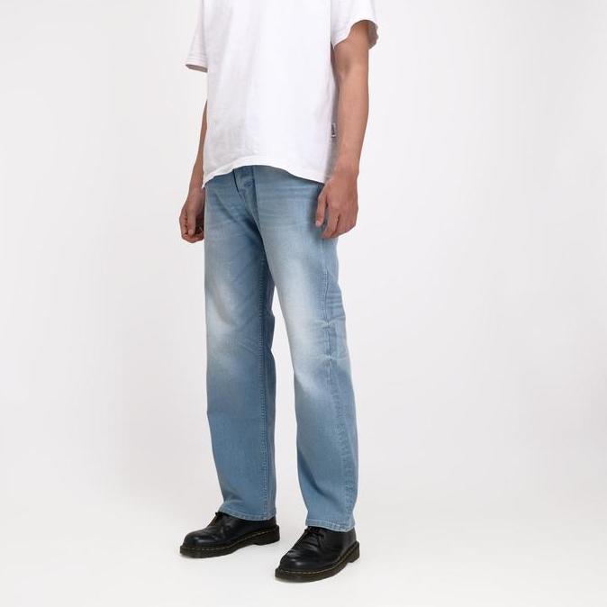 Rockmaker Celana Denim Regular Loose Mineral Blue Jeans Nyaman