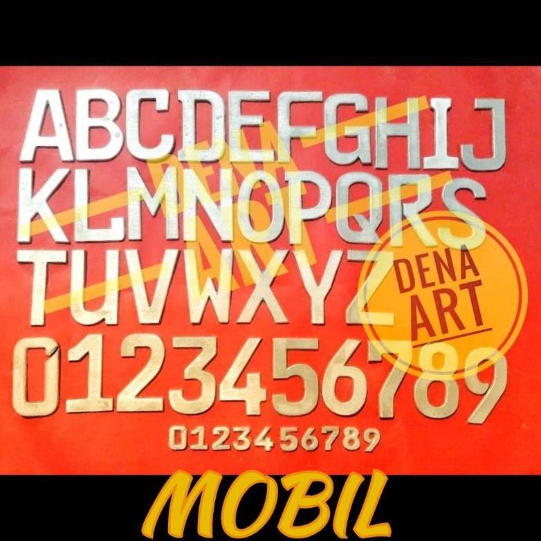 Produsen Matras Plat Nomor Huruf Mobil Cantik