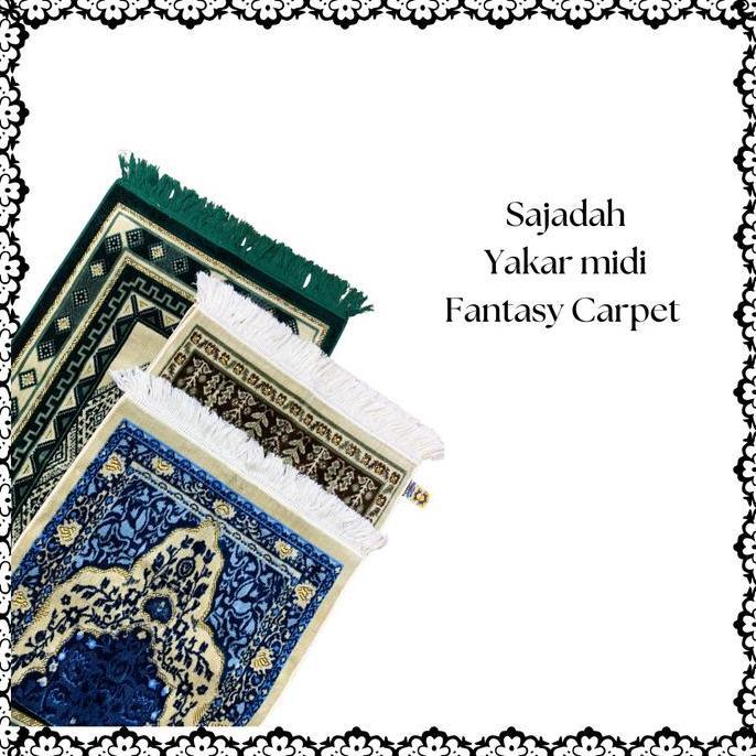 Sale (20Pcs)Sajadah Yakar Midi Fantasy/Sajadah Tebal Medium/Sajadah Turkiye Nyaman Muslim Motif Hita