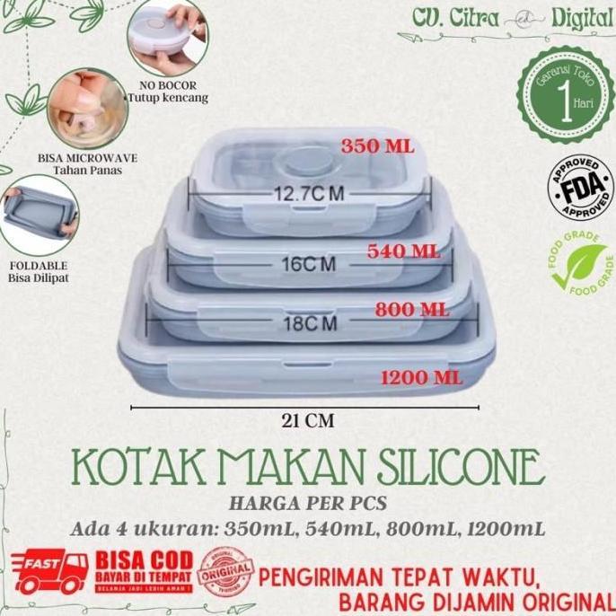 Bestone- Tempat Makan / Kotak Bekal Lipat / Kotak Makan Praktis