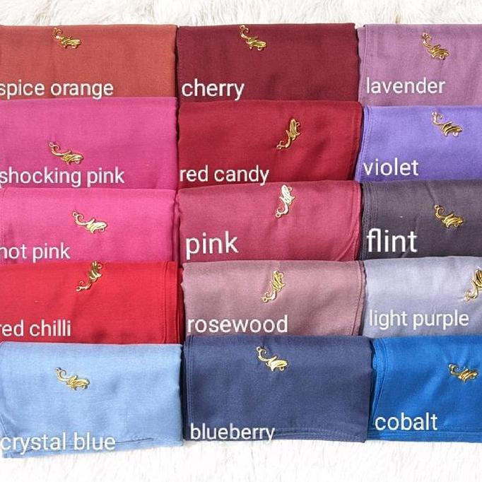 Thebest- MYLADY - Hijab segiempat voal polos original mylady hijab Kerudung  Basic Segi Empat Square