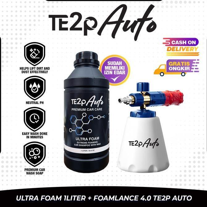 Te2p Auto Paket Bundling Foam Lance Kodenki 2.0 Te2p Auto 3.0 4.0 Shampoo & Wax Cuci Mobil Motor Ken