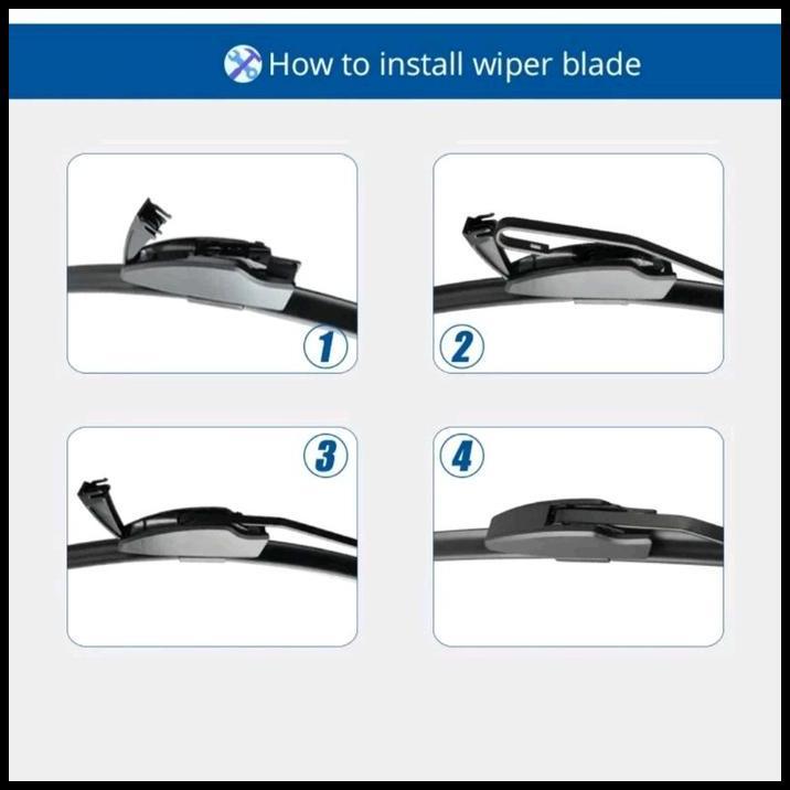 TERMURAH WIPER HYBRID KACA MOBIL HONDA BRIO 2013 2014 2015 2016 2017 