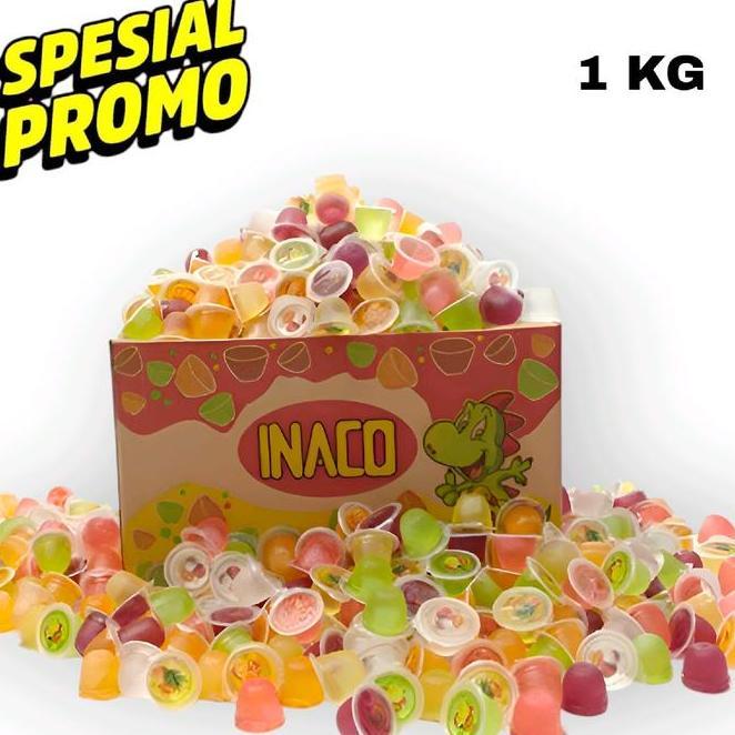 Inaco Jelly Curah Kemasan 1 Kg Food Makanan Jeli Puding Manis