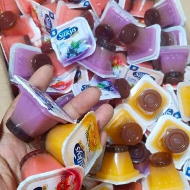 Silky Puding Jelly Duo Lapis Rasa 1Kg Rasa Manis Lembut Grosir