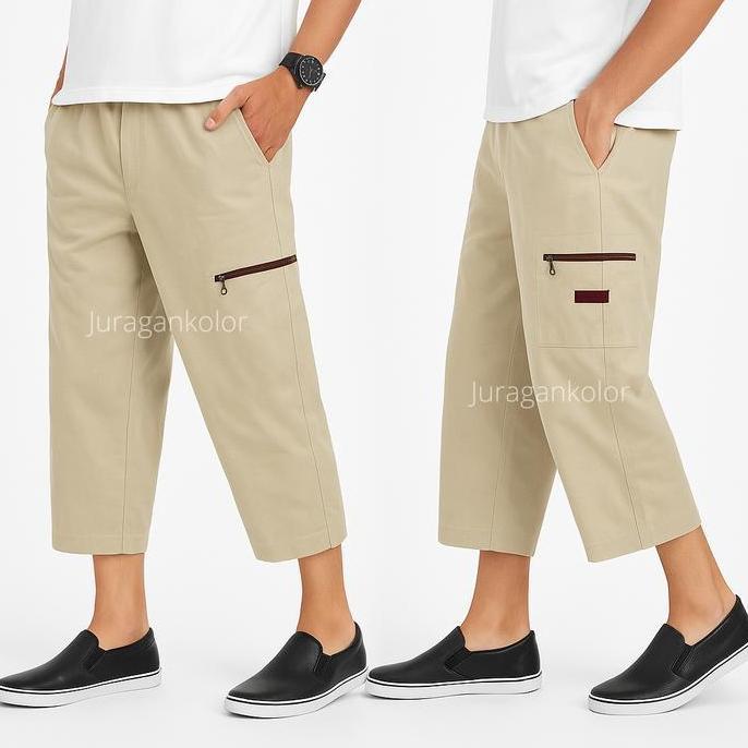 Celana Panjang Sirwal Cargo Pangsi Pria cingkrang laa isbal Bawahan Muslim