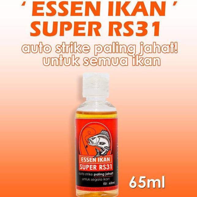 Rs31 Essen Ikan Super Rs31 65Ml - Umpan Pancing Lebih Tajam & Stabil Untuk Semua Jenis Ikan - Aroma 