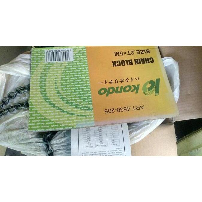 NEW PROMO Chain Block Katrol Takel Kerekan Kondo 2Ton 5Meter