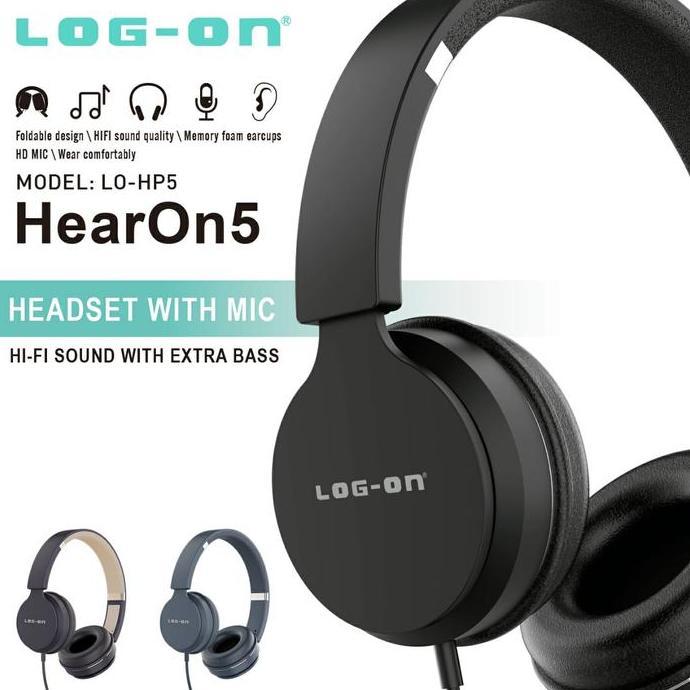 tamiyangaleri - log on hear on 5 headphone headset bando   earphone sporty