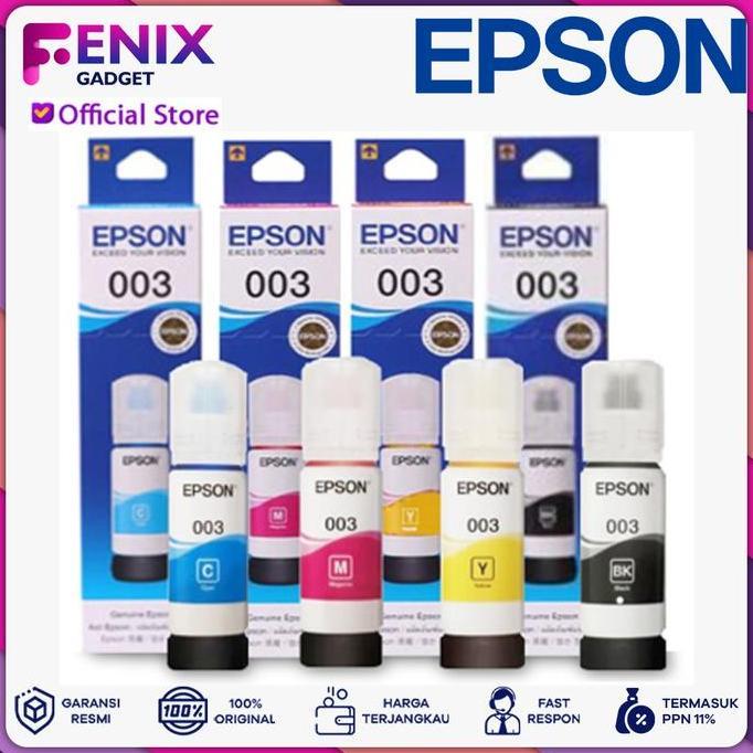 Solid- Tinta Printer Epson Tinta Epson 003 Original