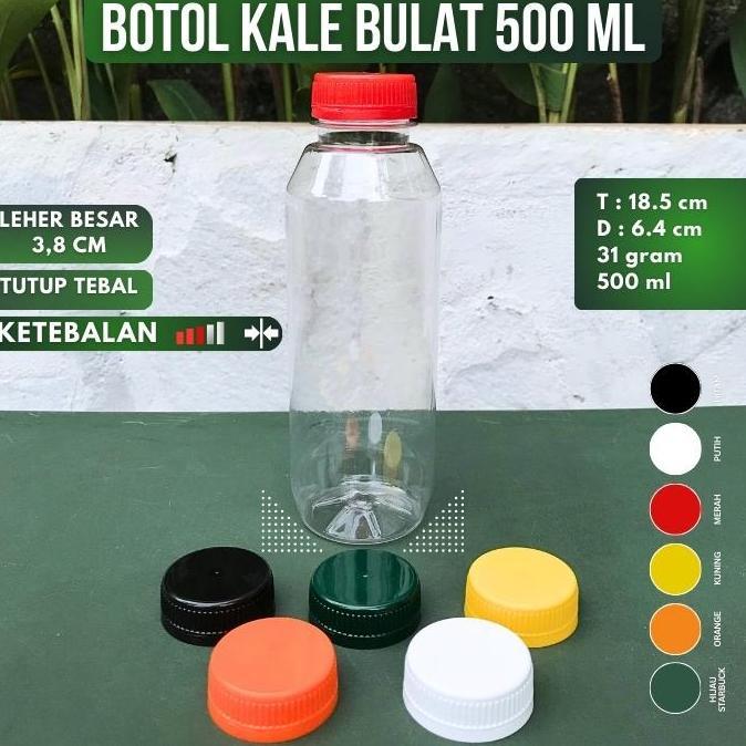 Saveulti- Isi 50 Pcs Botol Kale 500 Ml Super Tebal / Botol Plastik 500 Ml Kale Super Tebal / Botol K