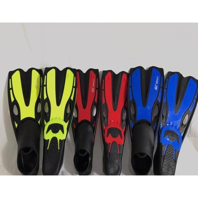 NEW FINS RENANG SEALS DAN WHALE / SEPATU KATAK ANAK DEWASA / KAKI KATAK DIVING RENANG SILICONE