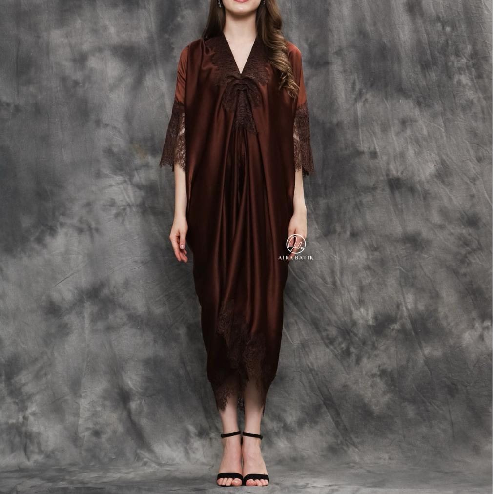 HOT SALE AIRA BATIK _ ANGGIA KAFTAN LACE (READY STOCK) I KAFTAN SILK I KAFTAN RAYA I KAFTAN VISCOSE 