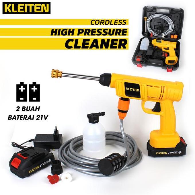 Jet Cleaner Baterai Alat Cuci Motor Cuci Mobil 2 Baterai  Steam Cuci