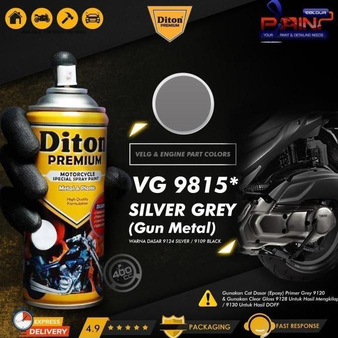 Carecar- Diton Premium 9815* Silver Grey Cat Semprot /Pylox/Samurai/Helm