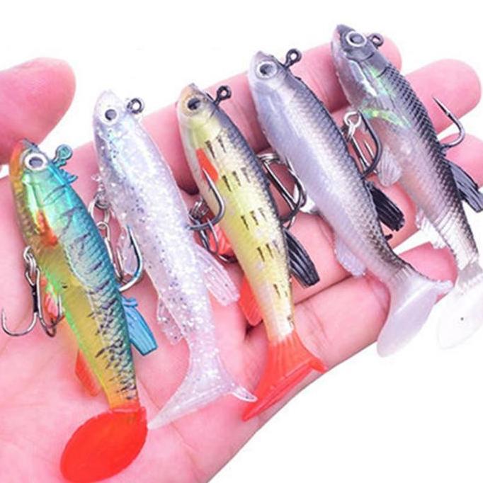 Codbisa- Umpan Pancing Ikan Soft Lure / Fishing Lure + Kail / Umpan Ikan Bahan Karet Silicon 8 - 8,5