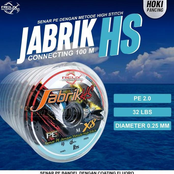 (Bonus Kail) Pe Relix Nusantara - Jabrik Hs X8 100 Meter Connecting Multicolour & Moss Green Best Se