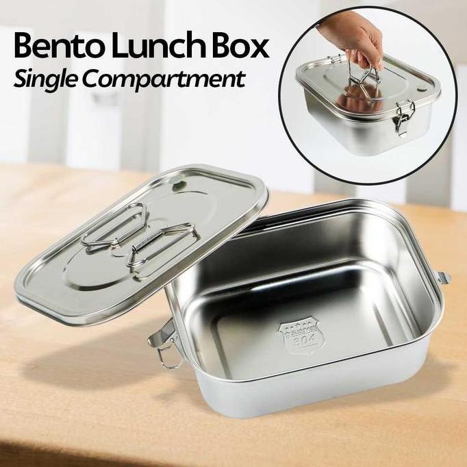KEIYOKO Kotak Makan Healthy Bento Lunch Box Stainless Steel Premium Box Nasi