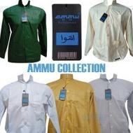 OOTD Baju Koko Ammu Putih Katun Ukuran S-XXXXL OOTD