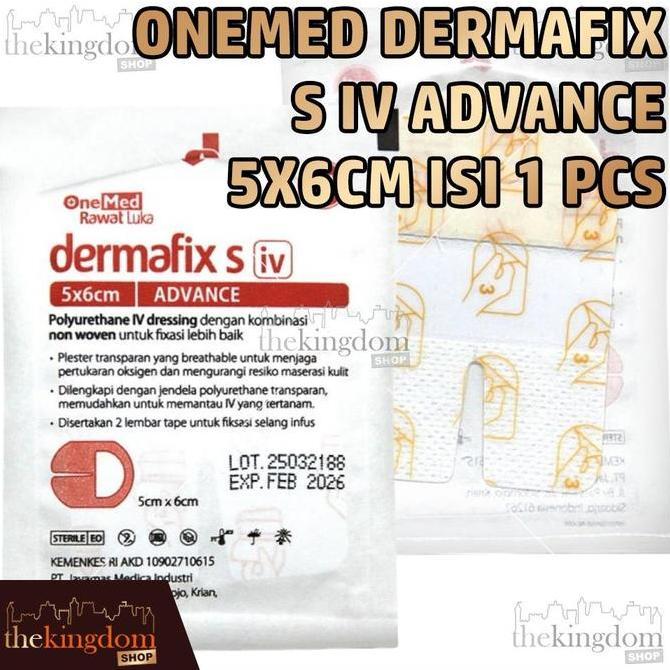 CARMANELO Onemed Dermafix S IV Advance 5x6cm /1 Infusion Catheter Transparent Plaster Dressing Plest