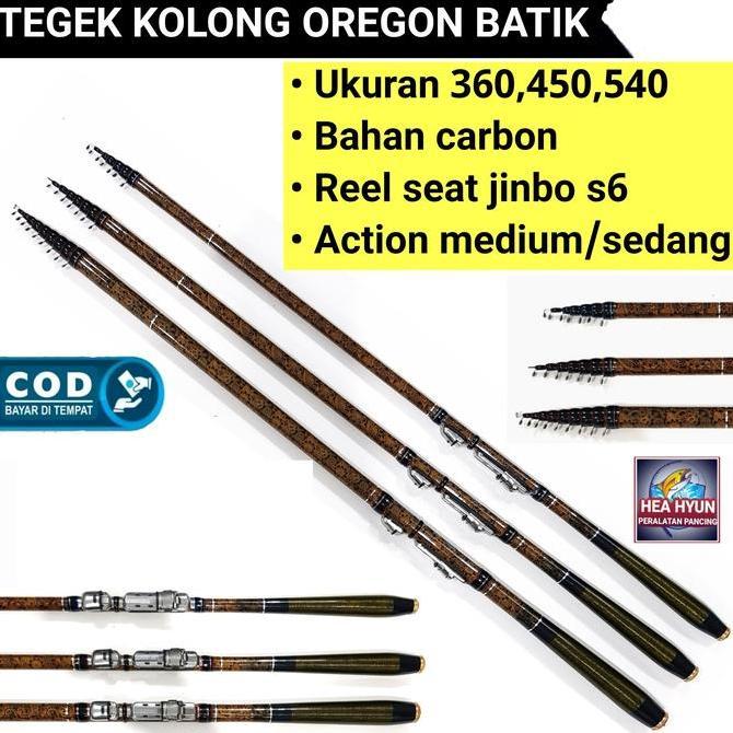 Promo Joran Tegek Kolong Oregon Batik 360 - 450 - 540 Cm Bahan Carbon