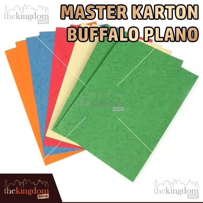 CARMANELO Master Karton Buffalo Plano Kertas Art Paper Sparkle Biru Kayu