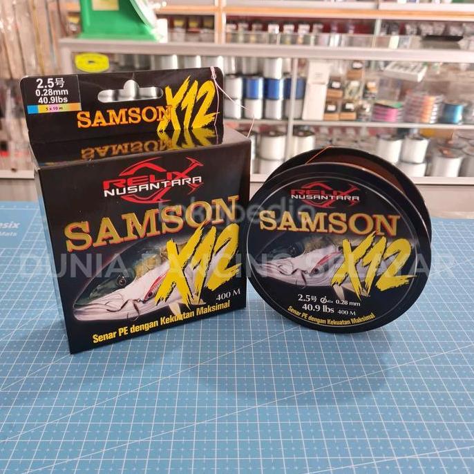 Senar Pe Relixnusantara Samson X12 Pe 2.5 400 Meter