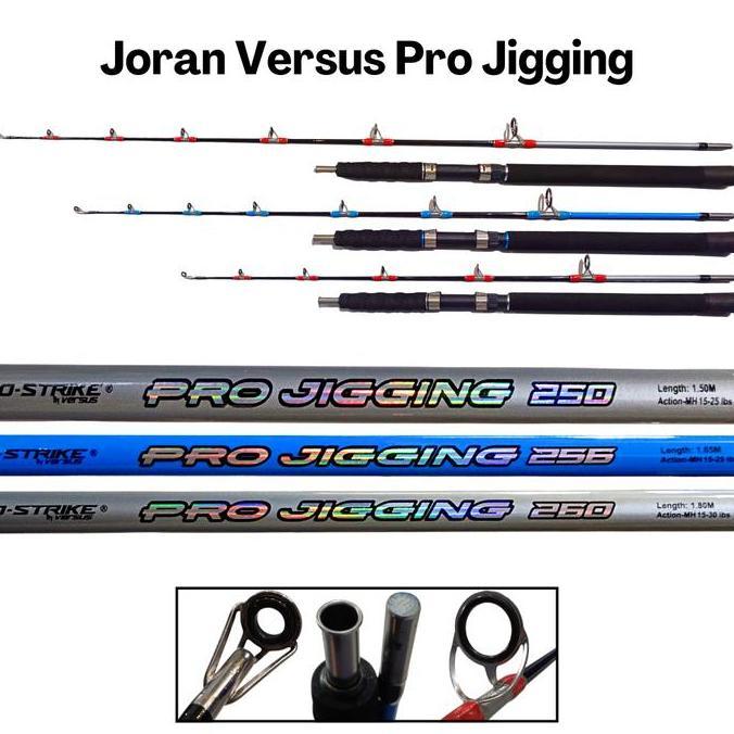 Joran Go Strike Power Pro Jigging | Stik Pancing Laut Sambung Bawah Kaku