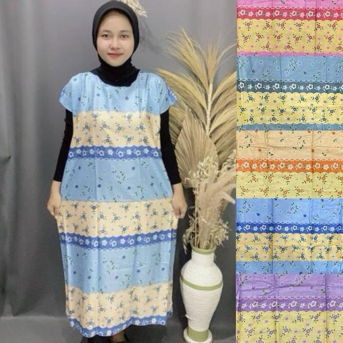 Sleepoi- Daster Rayon Midi Dress Jumbo Wanita Ld 120
