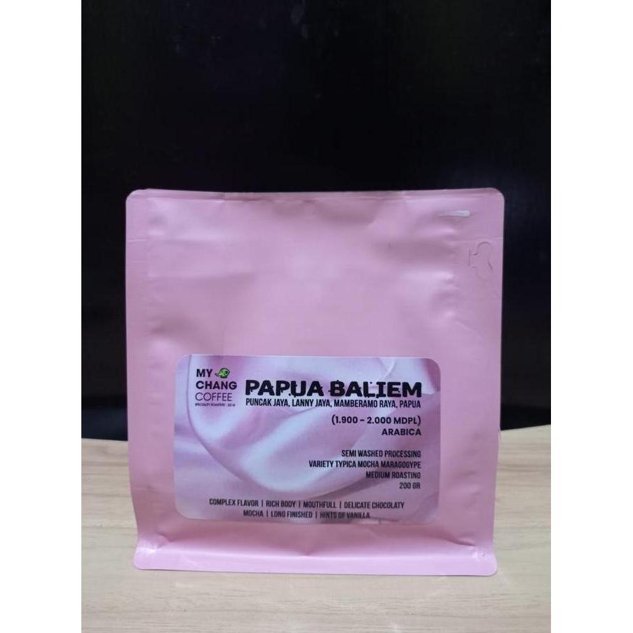.........] Kopi Arabika Papua Baliem 200gr Semi Washed Processing Medium Roasting