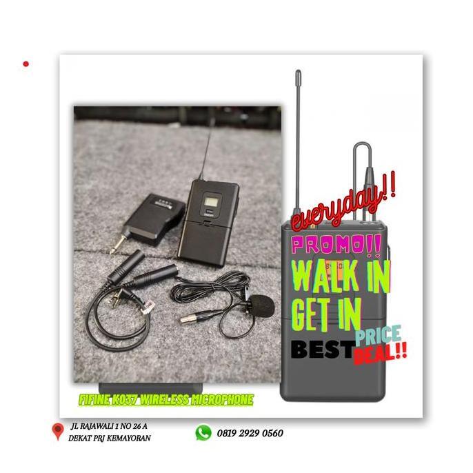 FIFINE K037 WIRELESS MIC CLIP ON BMJ