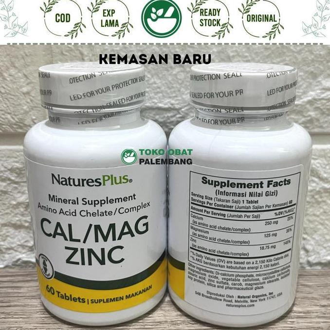 NATURES PLUS CALMAGZINC 60 TAB NATURE PLUS CAL MAG ZINC CAL/MAG/ZINC