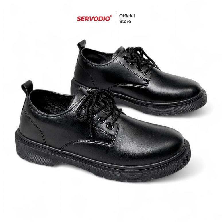 CUCI GUDANG Servodio - Bintoro Black Sepatu Oxford Pria Wanita Formal Kantor Kerja Kuliah Kondangan 