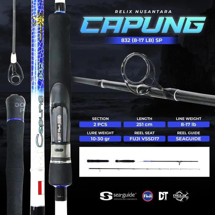 Joran Pancing Capung - Relix Nusantara I Free Tabung - Packing Aman I Rod Ul Ultralight Spinning Bai