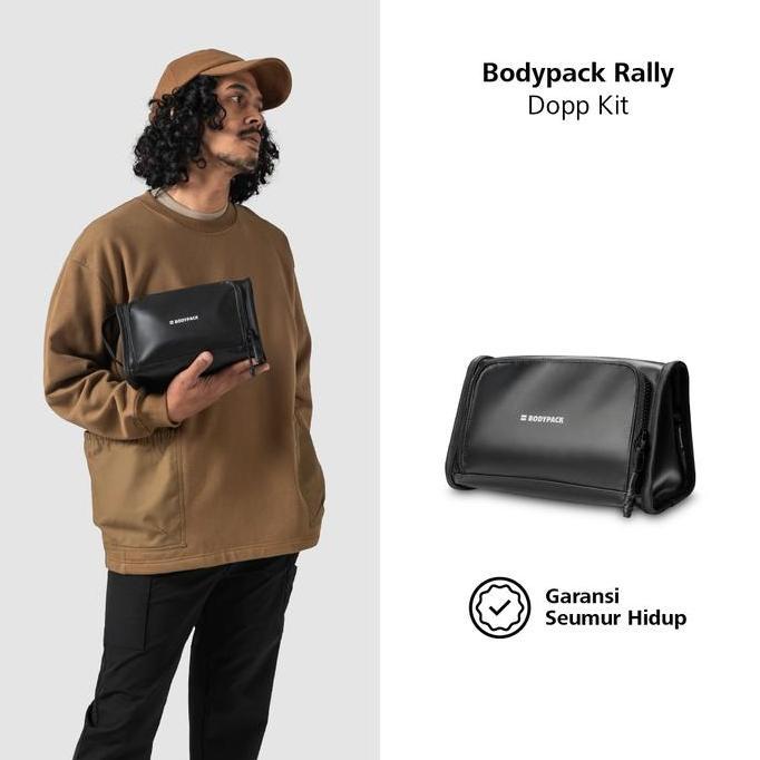 Backpack- Bodypack Rally Dopp Kit Tas Organizer Travel Praktis Durable Praktis - Hitam